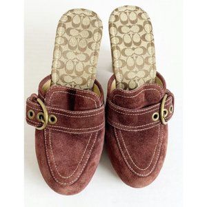 Coach Deidre Suede Heels Size 6.5